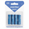 Батарейка алкалиновая Smartbuy MAXX LR6/4B (48/480) (SBBM-2A04B) (цена указана за 1шт, в уп 4 шт)