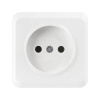 Розетка 1-местная 10А без заземления белая Юпитер (SBE-03w-10-S1-N)