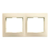 Рамка 2-местная горизонтальная бежевая Венера (SBE-01i-00-FR-2)