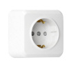 Розетка 1-местная 16А с заземлением белая с защ. штор. Юпитер (SBE-03w-16-S1-1Z)