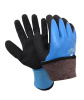 Перчатки полиэстеровые СИНИЕ с усиленным лактес. покр., 10кл вязки, с вн. ворс. подкладкой