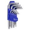Ключи TORX, набор 9 штук, T10-T50, с отверстием, CR-V сталь, Smartbuy PRO TOOLS
