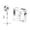 Вентилятор электрический напольный ВП-03 Тайфун, серый, TDM (Имеет пульт дистанционного управления