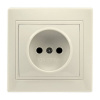 Розетка 1-местная без заземления 10А бежевая Венера (SBE-01i-10-S1-N-c)