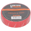 Изолента красная 15 мм 10 м MAXTER //FASTER TOOLS