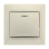 Выключатель 1-клавишный с индикатором 10А бежевый Венера (SBE-01i-10-SW1-1-c)