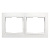Рамка 2-местная горизонтальная белая Венера (SBE-01w-00-FR-2)