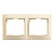 Рамка 2-местная горизонтальная бежевая Венера (SBE-01i-00-FR-2)
