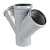 Крестовина 110/110/110х45* вн.канализ. (14) VALFEX