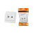 Розетка компьютерная RJ-45 + TФ (RJ-11) белая Валдай TDM