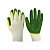 Перчатки х/б 13 кл. с двойным латекс. покр. без инд.упаковки по 300 пар ( зеленые)