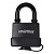 Замок навесной, уличный корпус 45*40 мм, дужка d6.6 мм, 3 кл., дверца, //Smartbuy