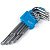 Набор ключей TORX c отверст. 9 шт, длинные TORX:10,15,20,25,27,30,40,45,50, CR-V,Smartbuy tools/48