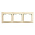 Рамка 3-местная горизонтальная бежевая Венера (SBE-01i-00-FR-3)