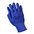 Перчатки из полиэстера с ПВХ точкой, 13 класс вязки, р-р 8,5 СИНИЕ