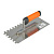 Гладилка зубчатая нержавеющая двухкомпонентная 130 x 270 6 x 6 // FASTER TOOLS/Sale