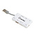 Картридер + Хаб Smartbuy 750, USB 2.0 3 порта+SD/microSD/MS/M2 Combo, белый (SBRH-750-W)/Sale