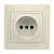 Розетка 1-местная без заземления 10А бежевая Венера (SBE-01i-10-S1-N-c)