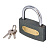 Замок навесной чугунный 75 мм //FASTER TOOLS